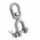 4 PCS Mil Spec 3/8" Jaw & Eye Mooring Swivel 3,400 Lbs WLL T316 Stainless Steel