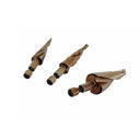 Cobalt Step Drill Bit Set, 1/4" Hex 13-9-6 Hole Spiral Fulte Drill Design