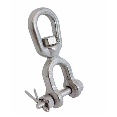 Mil Spec Jaw & Eye Marine Mooring Swivel T316 Stainless Steel Drop Forged