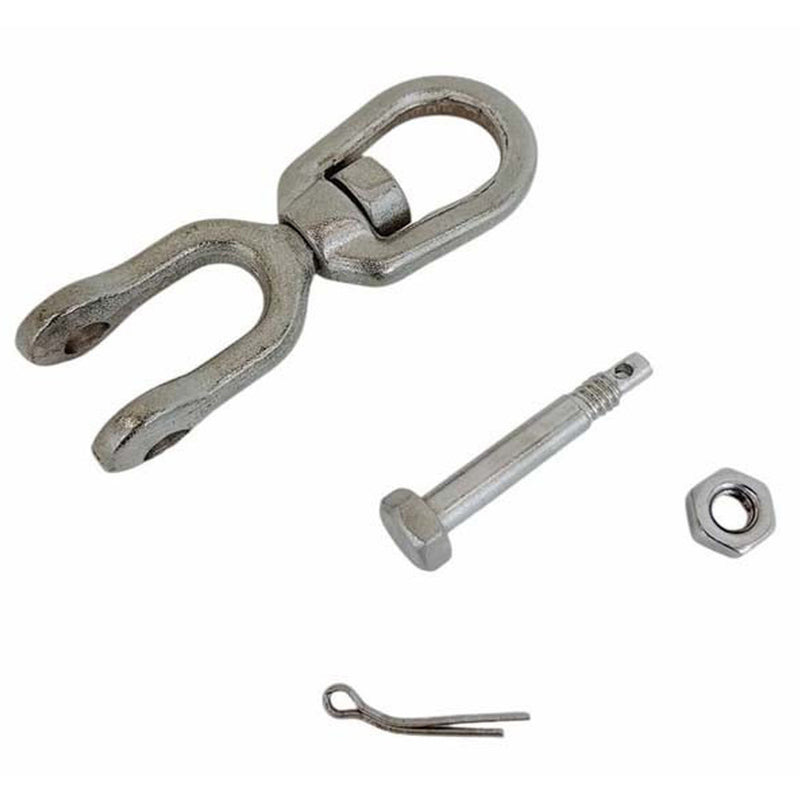 Mil Spec Jaw & Eye Marine Mooring Swivel T316 Stainless Steel Drop Forged