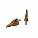 Cobalt Step Drill Bit Set, 3/8" Shaft 12-11 Hole Spiral Fulte Drill Design