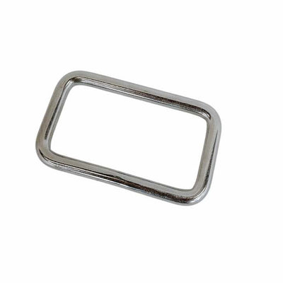 Mil Spec 5/16" x 3" Rectangular Ring Rectangle Link Loop T304 Stainless Steel