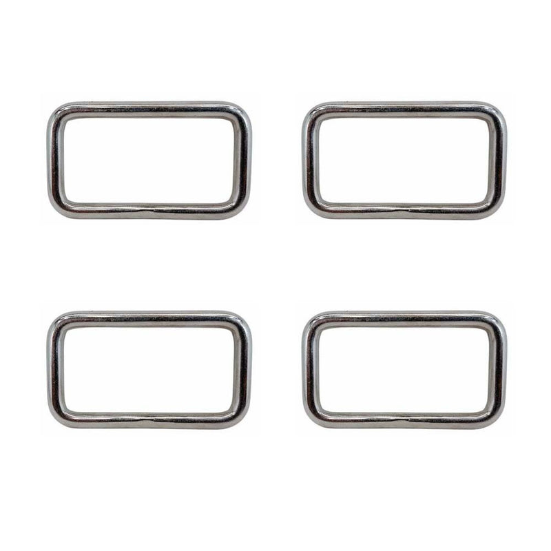 4 Pc Mil Spec 5/16"x3" Rectangular Ring Rectangle Link Loop T304 Stainless Steel