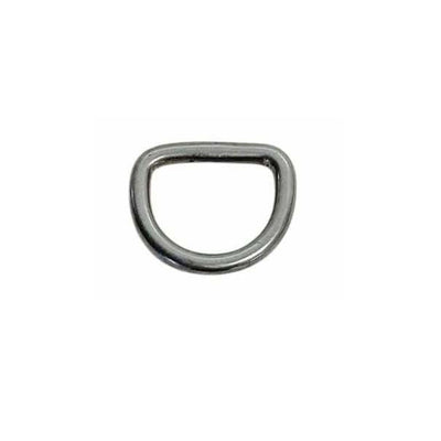 Marine Stainless Steel Mil Spec 1/8" D-Ring Welded, 12mm Height 100 Lbs WLL