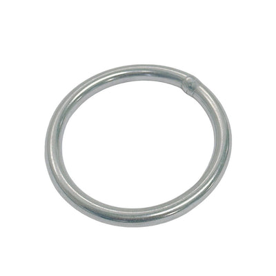 4 Pc 300 Lb WLL Mil Spec Stainless Steel Round Ring Link Connect 3/16" x 1-9/16"