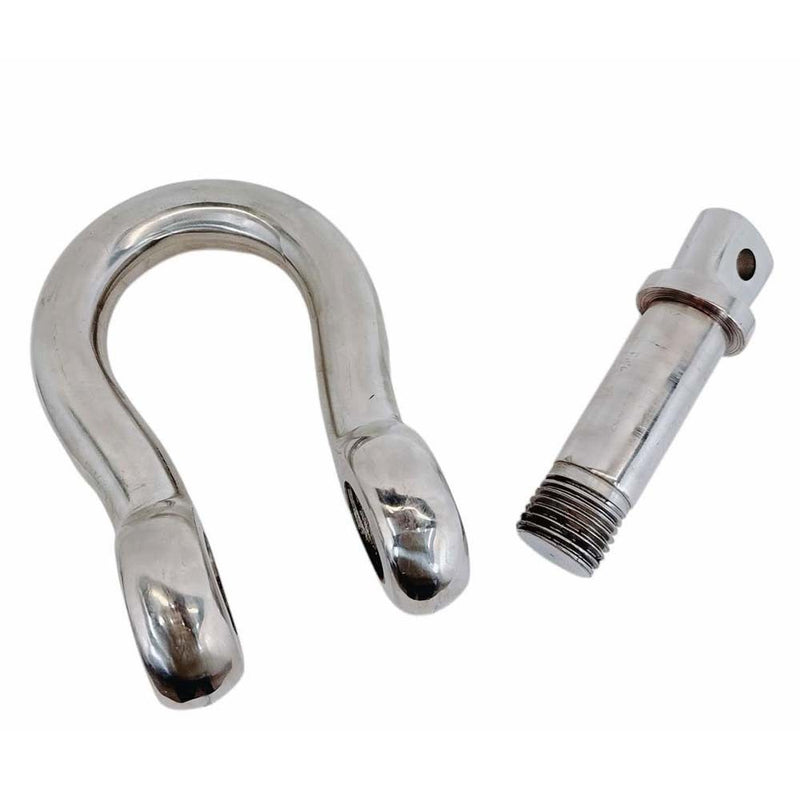 Marine Mil Spec Stainless Steel 316 3/4" Screw Pin Anchor Shackle 6,000 Lb WLL