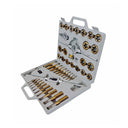 Titanium Coated SAE Standard Tap Die 45Pc Set Coarse Threads Stock Handle Wrench