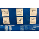 Titanium Coated SAE Standard Tap Die 45Pc Set Coarse Threads Stock Handle Wrench