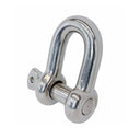 Forged 1" Screw Pin Chain Shackle 10,000 Lb WLL Stainless Steel T316 Mil Spec