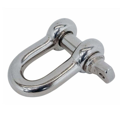 Forged 1" Screw Pin Chain Shackle 10,000 Lb WLL Stainless Steel T316 Mil Spec