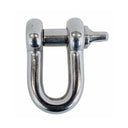 Forged 1" Screw Pin Chain Shackle 10,000 Lb WLL Stainless Steel T316 Mil Spec