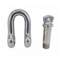 Forged 7/8" Screw Pin Chain Shackle 8,000 Lb WLL Stainless Steel T316 Mil Spec