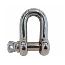 Forged 5/8" Screw Pin Chain Shackle 4,000 Lb WLL Stainless Steel T316 Mil Spec