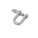 Forged 3/8" Screw Pin Chain Shackle 1,500 Lb WLL Stainless Steel T316 Mil Spec