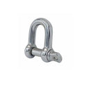 Forged 3/16" Screw Pin Chain Shackle 650 Lb WLL Stainless Steel T316 Mil Spec