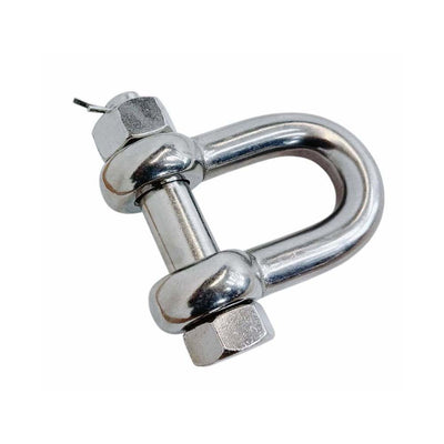 Forged 1" Bolt Pin Chain Shackle 10,000 Lbs WLL Stainless Steel T316 Mil Spec