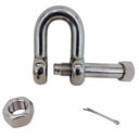 Forged 3/4" Bolt Pin Chain Shackle 6,000 Lbs WLL Stainless Steel T316 Mil Spec