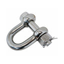 Forged 5/8" Bolt Pin Chain Shackle 4,000 Lbs WLL Stainless Steel T316 Mil Spec