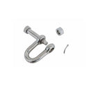 4 Pcs Forged 3/8" Bolt Pin Shackle 1,500 Lbs WLL Stainless Steel T316 Mil Spec