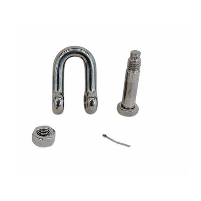 4 Pcs Forged 1/4" Bolt Pin Shackle 880 Lbs WLL Stainless Steel T316 Mil Spec