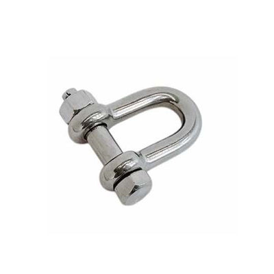 4 Pcs Forged 1/4" Bolt Pin Shackle 880 Lbs WLL Stainless Steel T316 Mil Spec