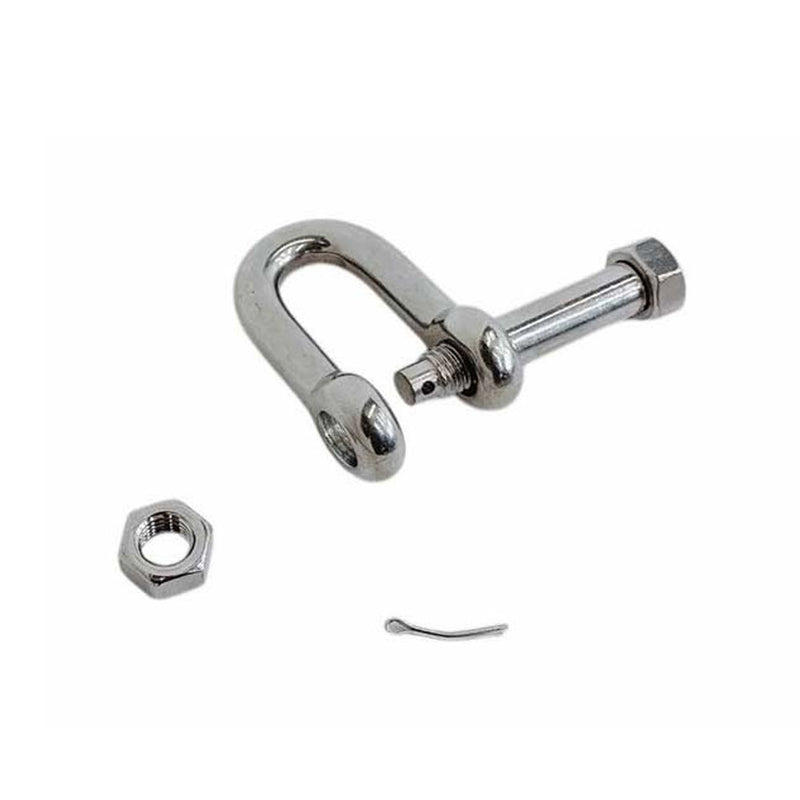 4 Pcs Forged 1/4" Bolt Pin Shackle 880 Lbs WLL Stainless Steel T316 Mil Spec