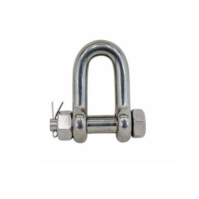 4 Pcs Forged 1/4" Bolt Pin Shackle 880 Lbs WLL Stainless Steel T316 Mil Spec