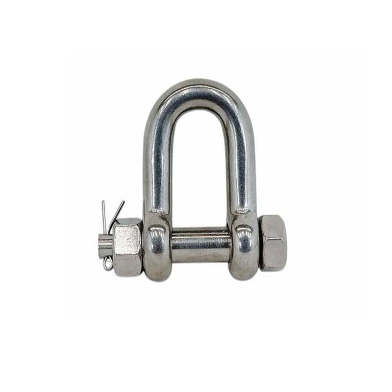 4 Pcs Forged 1/4" Bolt Pin Shackle 880 Lbs WLL Stainless Steel T316 Mil Spec