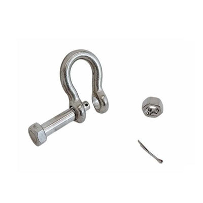 Mil Spec 7/16" Bolt Pin Anchor Shackle 2,000 Lbs WLL Stainless Steel T316