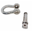 Mil Spec Stainless Steel T316 Forged Loaded Rate Screw Pin Anchor Shackle