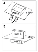 Maple 3 Tier Rectangle Display Table 60" Wide x 42" Deep x 39" High