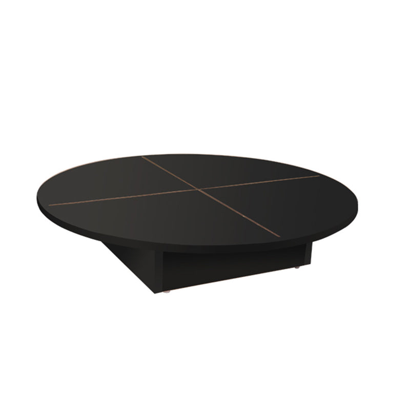 30" Dia. Round Shape Turning Glass Revolving Base Riser Black