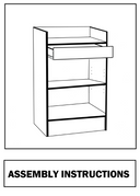 Black Cash Wrap Checkout Stand with Storage Shelf & Drawer 24” L x 18” D x 38” H Retail POS Counter