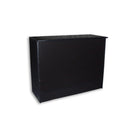 Black Flat Top Wrap Counter – 48” L x 20” D x 38” H Retail Checkout & Cash Wrap Counter