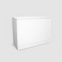 White Flat Top Wrap Counter – 48” L x 20” D x 38” H Retail Checkout & Cash Wrap Counter