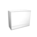 White Flat Top Wrap Counter – 48” L x 20” D x 38” H Retail Checkout & Cash Wrap Counter