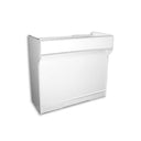 4 ft White Ledgetop Retail Counter 48” L x 22” D x 42” H Checkout & Display Counter for Store Fixtures