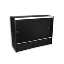 4 ft Black Full Vision Display Showcase 48” L x 18” D x 38” H Retail Glass Display Case for Store & Countertop Displays
