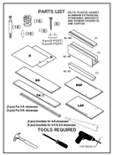 4Ft Full Vision Display Showcase 48"L x 18"D x 38"H - Maple