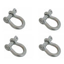 4 Pcs Mil Spec 5/16" Screw Pin Anchor Shackle 1,300 Lbs WLL T316 Stainless Steel