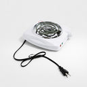 1000W Single Electric Burner, White Portable Electric Hot Plate with Adjustable Temperature, Compact Countertop Stove for Cooking & Dorm Use