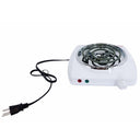 1000W Single Electric Burner, White Portable Electric Hot Plate with Adjustable Temperature, Compact Countertop Stove for Cooking & Dorm Use