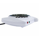 1000W Single Electric Burner, White Portable Electric Hot Plate with Adjustable Temperature, Compact Countertop Stove for Cooking & Dorm Use