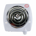1000W Single Electric Burner, White Portable Electric Hot Plate with Adjustable Temperature, Compact Countertop Stove for Cooking & Dorm Use