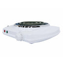 1000W Single Electric Burner, White Portable Electric Hot Plate with Adjustable Temperature, Compact Countertop Stove for Cooking & Dorm Use