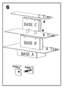 3 Tier Square Display Table 48" Wide x 48" Deep x 42" High