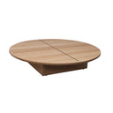 30" Dia. Round Shape Turning Glass Revolving Base Riser