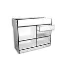 4ft Ledge Top Cash Register Stand 48"L x 22"D x 42"H