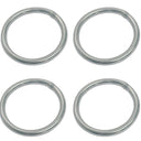 400 Lbs WLL Marine Stainless Steel Round Ring Link Connect 1/8" Boat Yatch