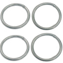 2400 Lb WLL Marine Stainless Steel Round Ring Link Connect 1/4" x 1" Boat 4 Pcs